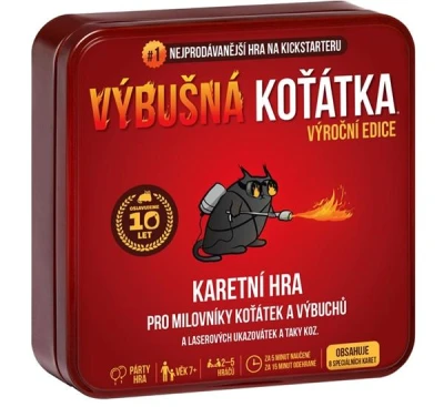 Asmodee CZ Výbušná koťátka: Výroční edice karetní hra