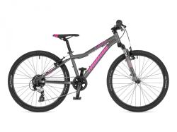 Author A-Matrix 24 2025 strieborná/ružová detské kolo + výbava zadarmo