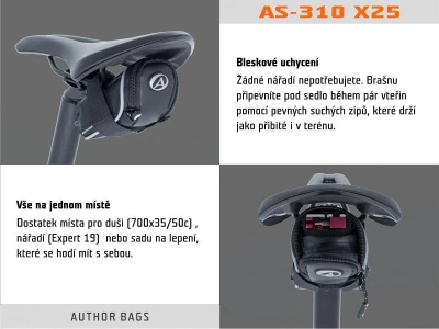 Author A-S310 TPN X25 černá brašna pod sedlo