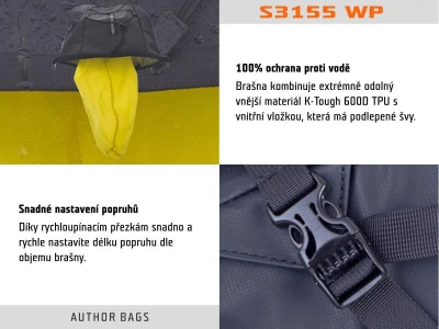 Author Brašna pod sedlo A-S3155 SuMo Waterproof X25 (černá)