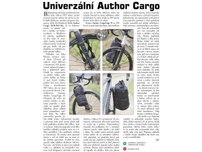 Author ACR-F05-Alloy černý cargo držák na kolo