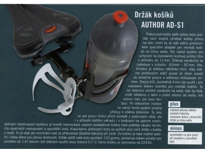 Author Držák košíků AO-S1 (černá)