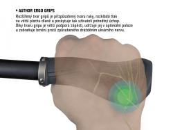 Author Gripy AGR Ergo R55 GripLock (černá)