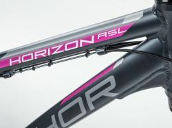 Author Horizon ASL 2023-24 bílé/stříbrná/červené dámské krosové kolo + výbava zdarma