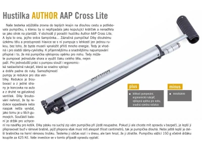 Author Hustilka AAP Cross Lite (stříbrná/černá)