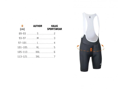 Author Men Sport X7 ARP Endurance černé pánské cyklistické kraťasy s laclem