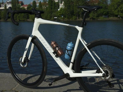 Author AB-Tcx-Shiva Bio X25 modrá/stříbrná cyklistická láhev