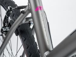 Author Linea 2023-24 stříbrné-matné/růžové dámské krosové kolo + výbava zdarma