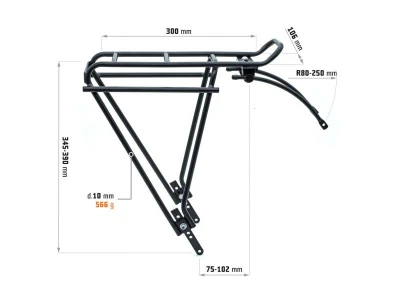 Author Nosič ACR-16-Alloy (černá)