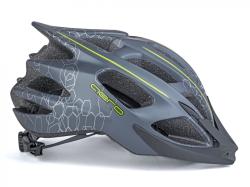 Author Aero Inmold X8 (162 tm.šedá/žltá-neónová-matná) cykloprilba