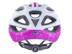 Author Flow Inmold X9 (192 biela/rúžová-neónová) cyklistická prilba
