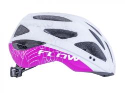 Author Flow Inmold X9 (192 biela/rúžová-neónová) cyklistická prilba