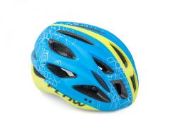 Author Flow Inmold X9 (204 modrá/žltá-neónová-matná) cyklistická prilba
