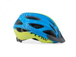 Author Flow Inmold X9 (204 modrá/žltá-neónová-matná) cyklistická prilba