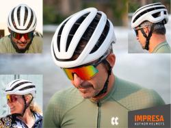 Author Impresa Inmold (strieborná/biela) cyklistická prilba