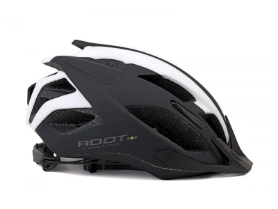 Author Root Inmold (181 černá/bílá/zelená) cyklistická přilba