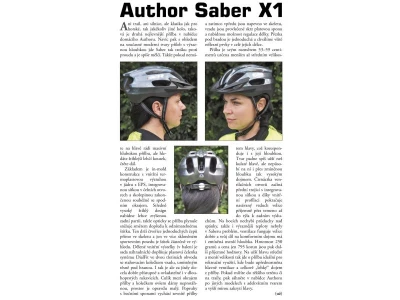 Author Saber X1 Inmold (222 modrá) cyklistická přilba