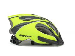Author Skiff Inmold (171 žltá-neónová/čierna-matná) cyklistická prilba
