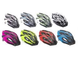 Author Skiff Inmold (171 žltá-neónová/čierna-matná) cyklistická prilba