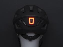 Author Vento InMold LED USB (stříbrná/bílá) cyklistická přilba