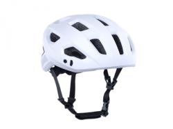 Author Vento InMold LED USB (stříbrná/bílá) cyklistická přilba