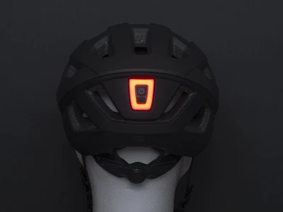 Author Vento InMold LED USB (stříbrná/bílá) cyklistická přilba