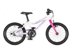 Author Record 16 2025 biela/ružová/fialová detské kolo + blikačky zadarmo