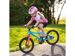 Author Record 16 2025 bílá/růžová/fialová dětské kolo + blikačky zdarma
