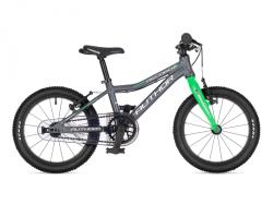 Author Record 16 2025 sivá/zelená detské kolo + blikačky zadarmo