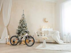 Author Record 20 2025 šedé/limeta/červené dětské kolo + výbava zdarma