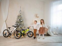 Author Record 20 2025 šedé/limeta/červené dětské kolo + výbava zdarma