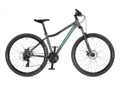 Author Rival 27,5 ASL 2023 stříbrné-matné/zelené dámské MTB kolo + výbava zdarma Author Rival 27,5 ASL 2023 stříbrné-matné/zelené dámské MTB kolo + výbava zdarma