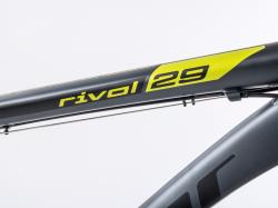 Author Rival 29 2023-24 šedá-matná/limeta MTB XC kolo + výbava zdarma