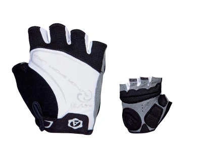 Author Lady Comfort Gel k/p bílo-černé dámské cyklistické rukavice