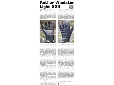 Author Rukavice Windster Light X24 (černá)