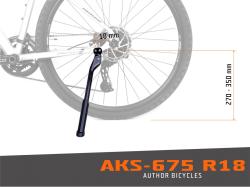 Author Stojan AKS-675 R18 E-bike (černá)