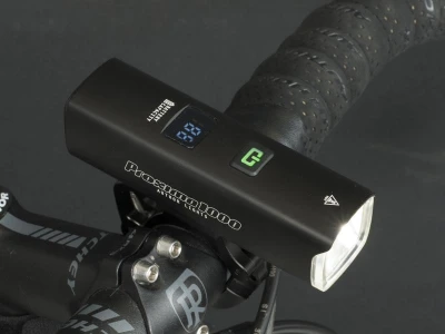 Author Světlo př. PROXIMA 1000 lm / HB 25-32 mm USB Alloy (černá)