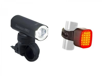 Author LUMINA 550 lm USB Alloy / Cubus USB CobLed 50 lm černá sada světel