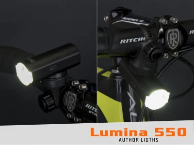 Author LUMINA 550 lm USB Alloy / Cubus USB CobLed 50 lm černá sada světel