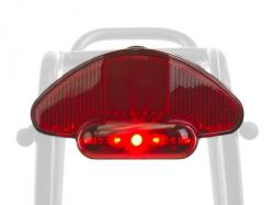 Author Světlo zad. A-Caddy 5 (černá/červené-sklo)