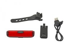 Author Světlo zad. A-Pilot USB CobLed 50 lm (černá/červené-sklo)