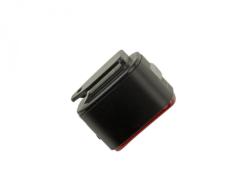 Author Světlo zad. Cubus USB CobLed 50 lm (černá/červené-sklo)