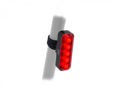 Author Světlo zad. XYRIUS Brake USB 400 lm (černá/červené-sklo)