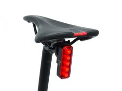 Author Světlo zad. XYRIUS Brake USB 400 lm (černá/červené-sklo)