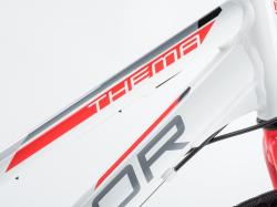 Author Thema 2023-24 bílé/červené dámské krosové kolo + výbava zdarma