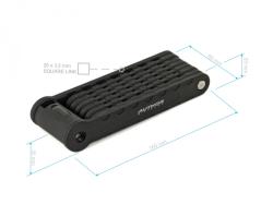 Author Zámok AUL FlexGuard-8 X9 (čierna)