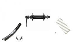 Author Zapletené kolo přední SH HB TX RU (černá/stříbrná)