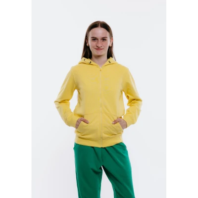 Authority H-TEEN ZIP G yellow dívčí mikina se zipem