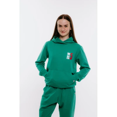 Authority H-TRENDY G green dívčí mikina s kapucí
