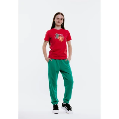 Authority TP-TEEN G green dívčí tepláky